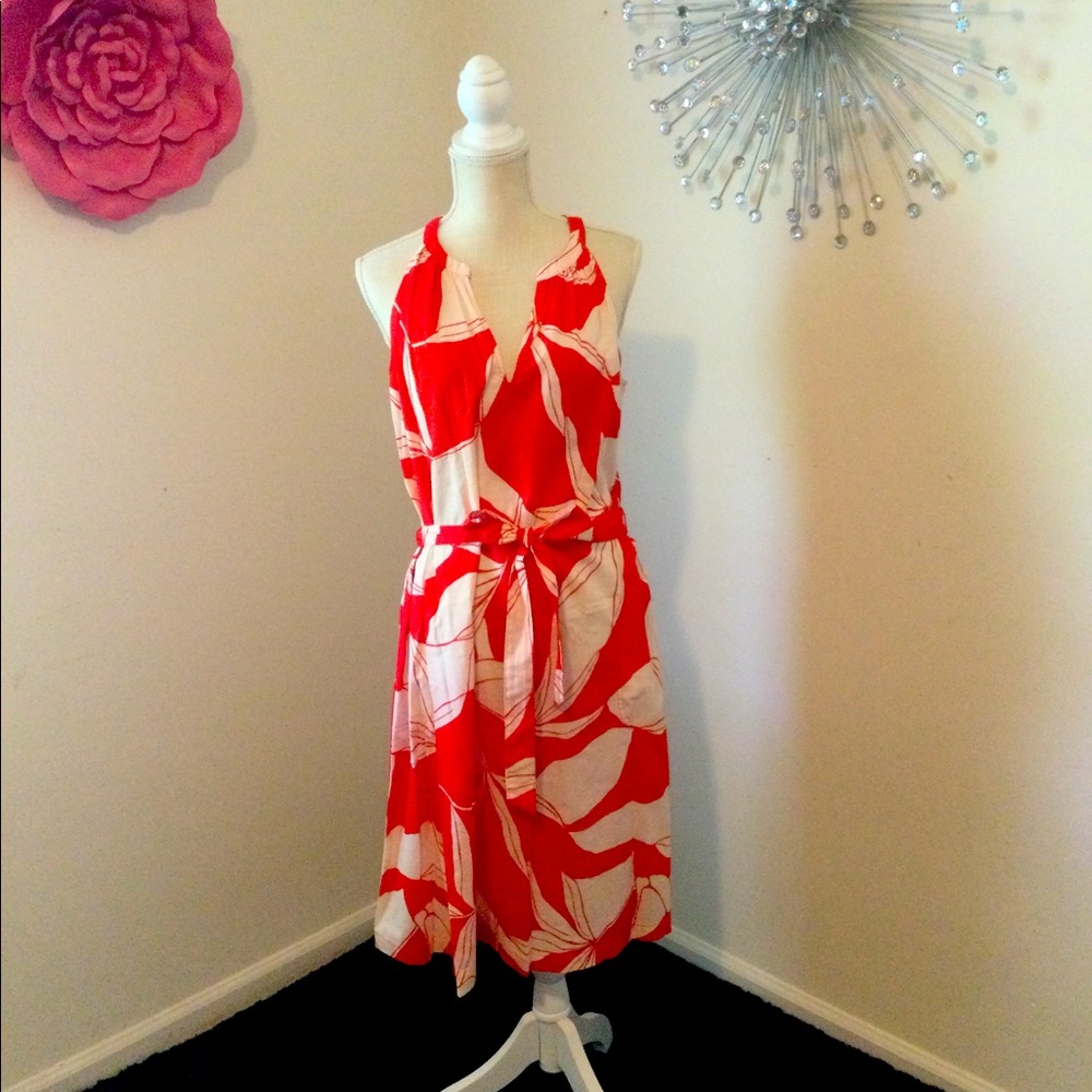 A new day white and red dress for women